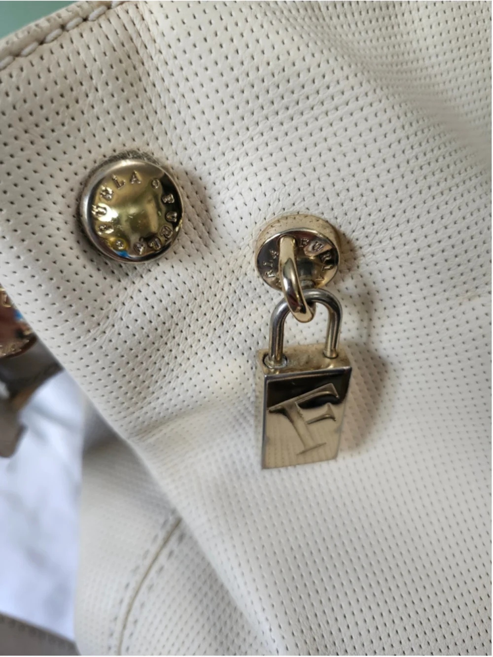 Furla Hobo Bag One Size White Gold